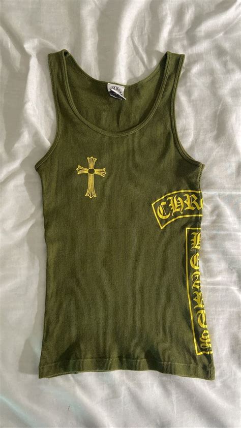 chrome heart tank top replica|chrome hearts tank tops (Does anyone know cheaper sellers with  .